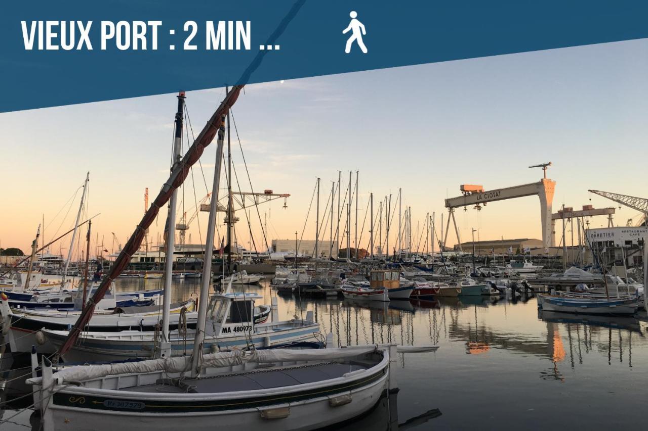 Vanille Climatise Port Et Plages A Pieds By Laconciergtie13 La Ciotat Kültér fotó